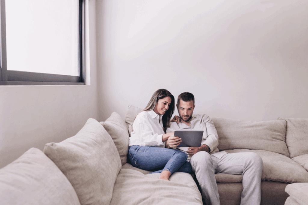 couple looking at ipad to represent Retirement plans